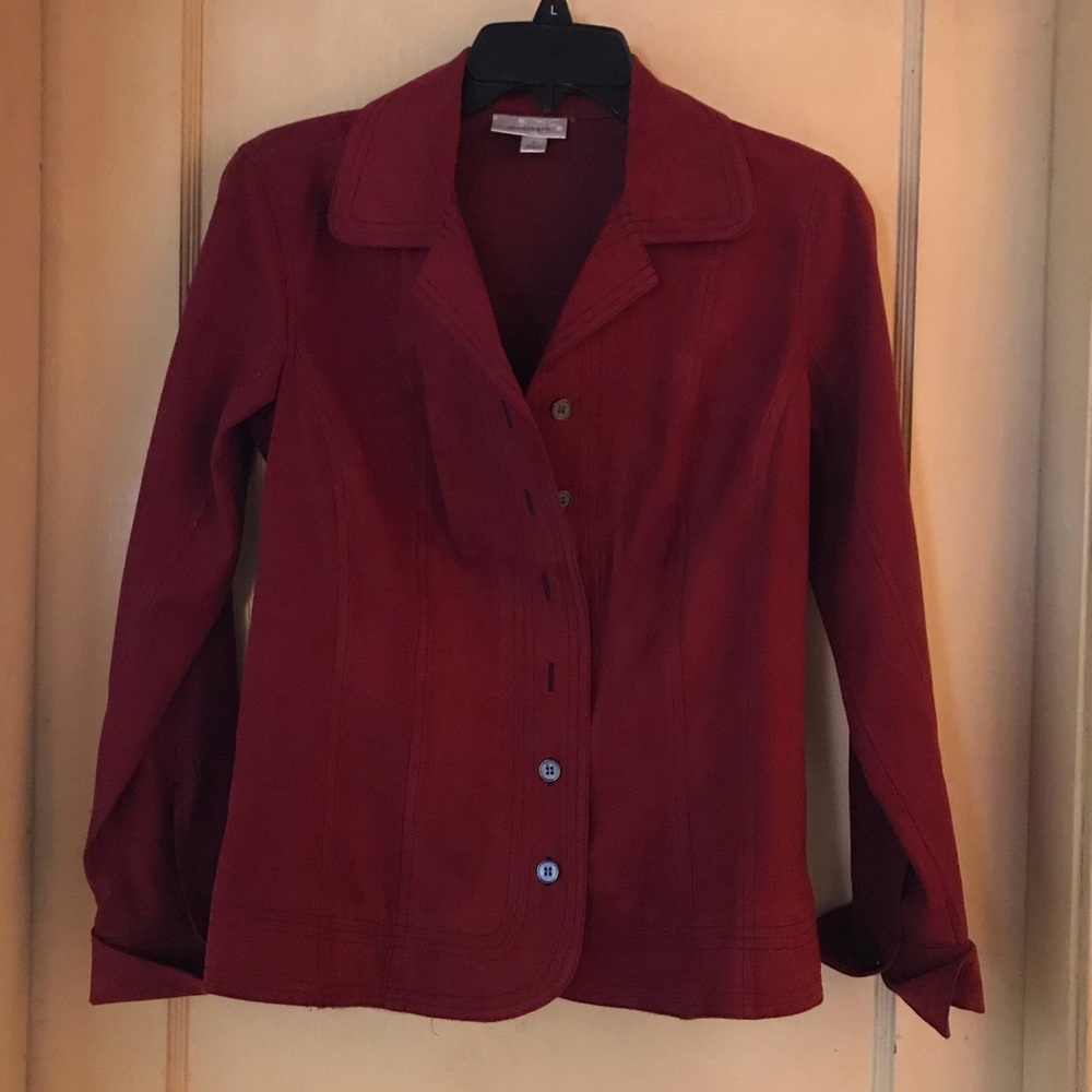 Little red tailors jacket. Nice chamois feel.